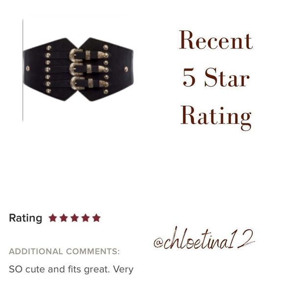 Leather Triple Buckle Western Belt Corset Buckle Strap Belt - Picture 6 of 6